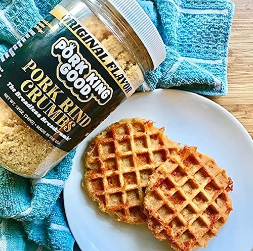Pork King Good Pork Rind Breadcrumbs, 2 Pack, Keto, Gluten-Free, Zero Carb
