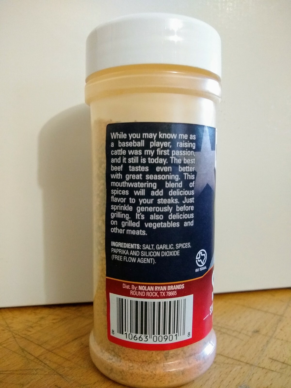 Nolan Ryan’s Signature Steak Seasoning All Natural and NO MSG
