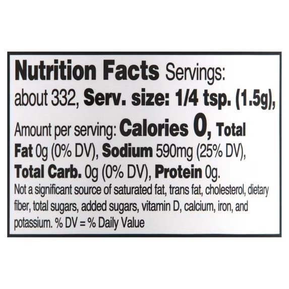 Great Value Fine Sea Salt, 17.6 oz-free shipping