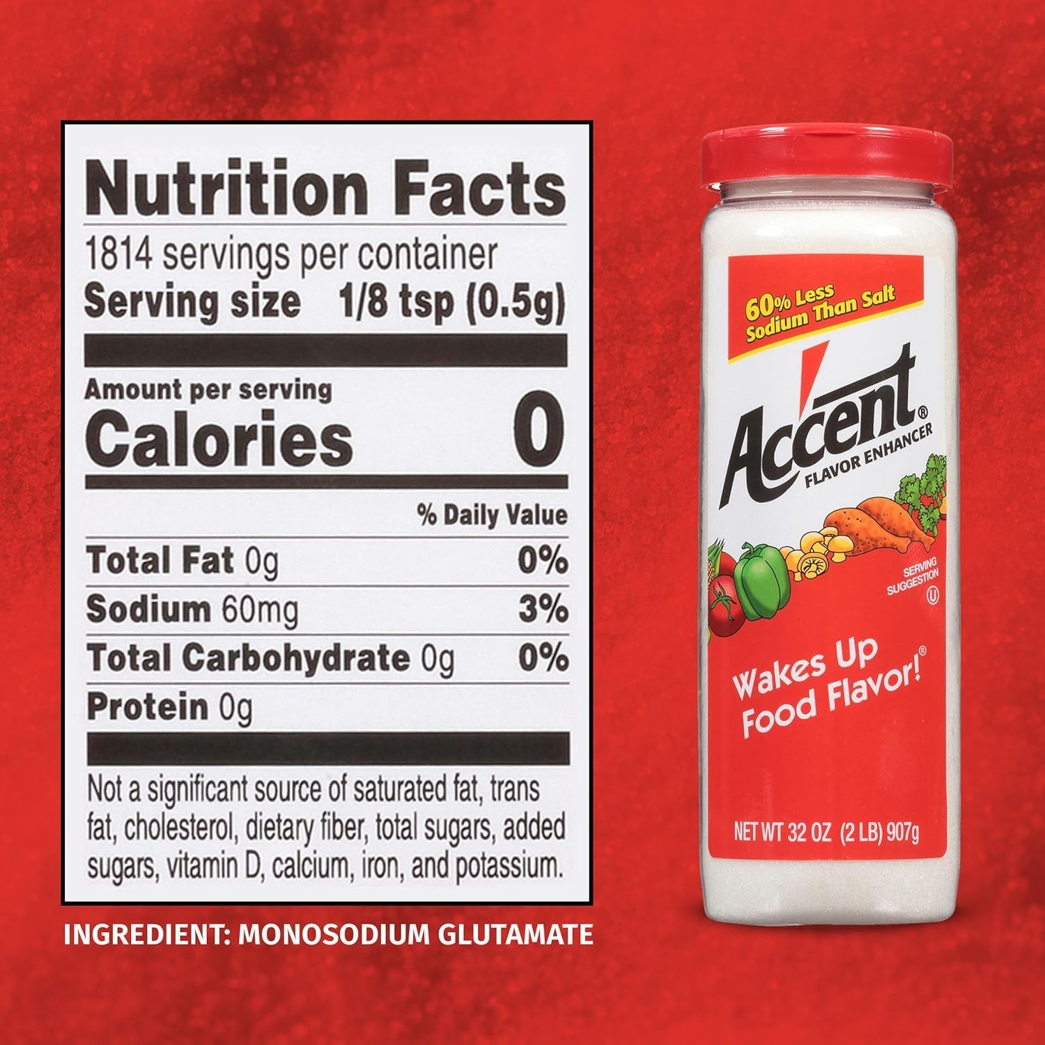 Ac’cent All Natural Flavor Enhancer, 10 Ounce