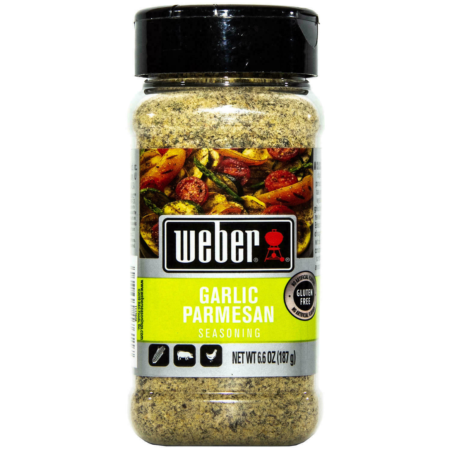 Weber Garlic Parmesan Seasoning 6.6 oz Jar Spice Blend Wing Dust