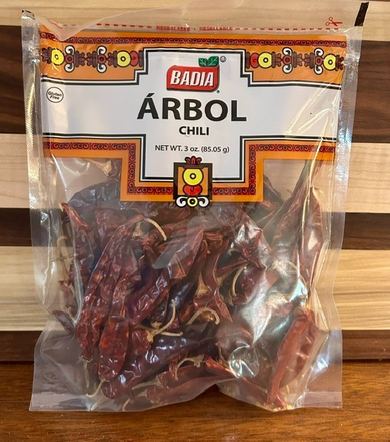 NEW! Package of Arbol Dried Chili – 3 ounces – Great for Cooking Tex Mex!