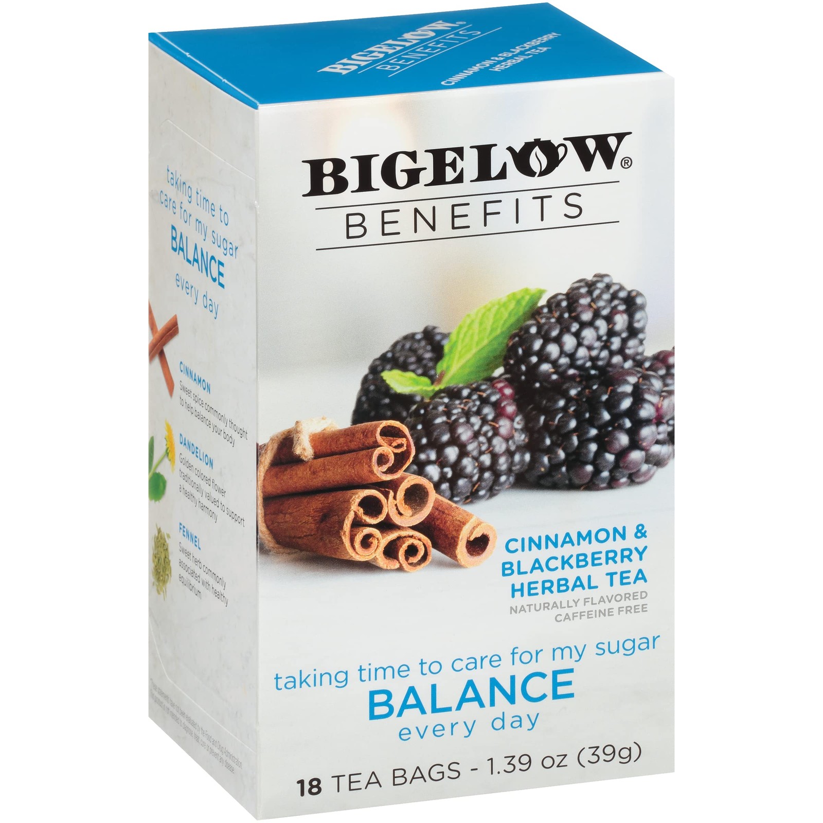 Bigelow Tea Cinnamon & Black Berry, 18 ct 18 Count (Pack of 1)