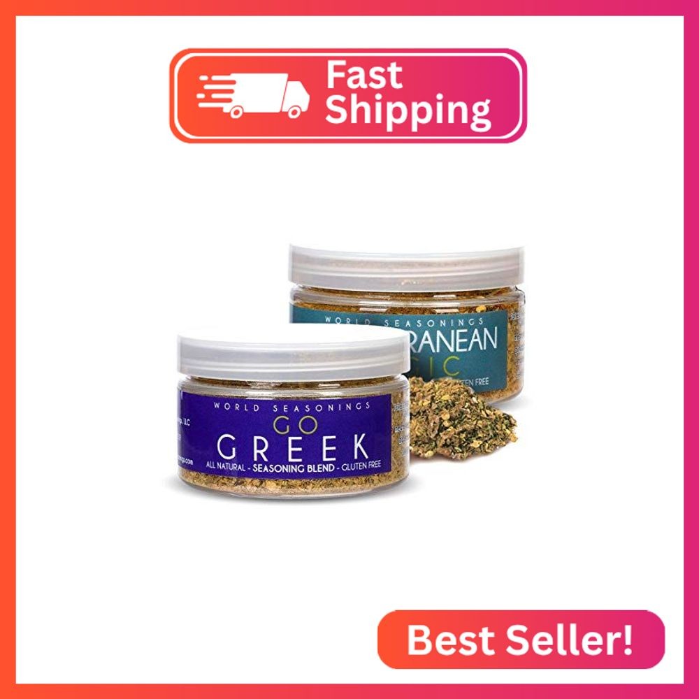 Spice Set – World Seasoning Variety Pack – Go Greek and Mediterranean Magic – No