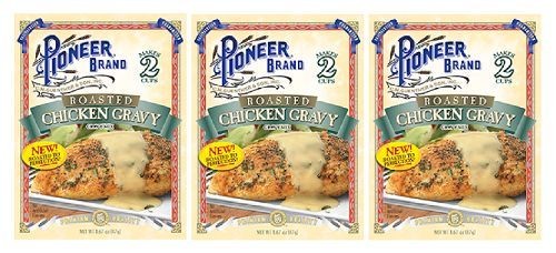 Pioneer Brand Roasted Chicken Gravy Mix 3 Packet Pack