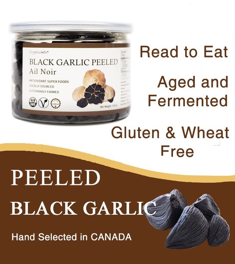 Gourmet Peeled Black Garlic – Aged 90 Days, Ready to Enhance Your Dishes