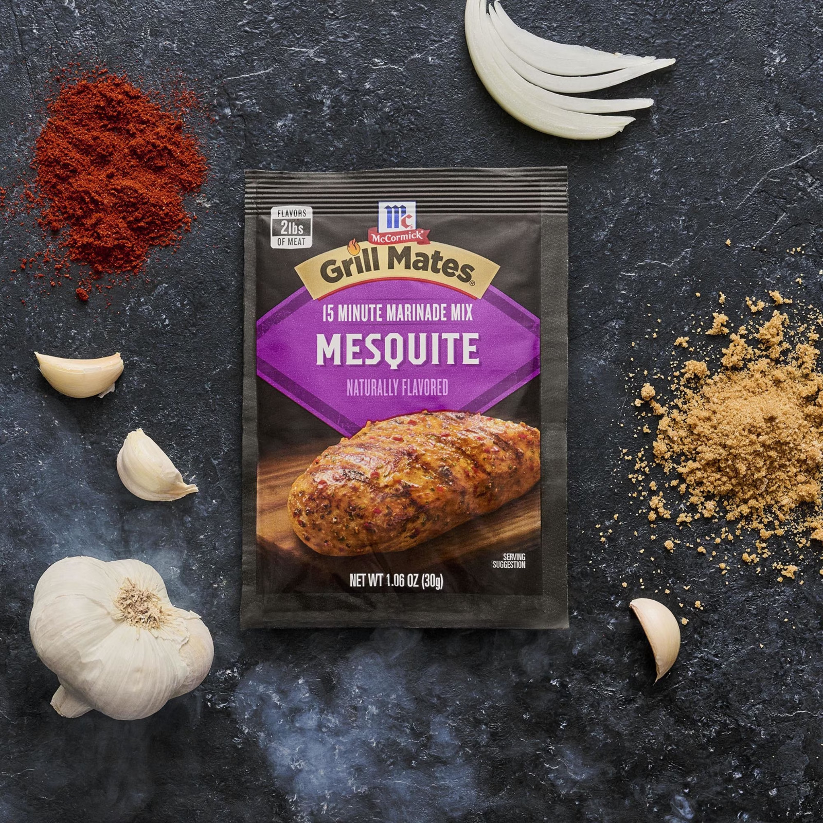 McCormick Grill Mates Mesquite 15 Minute Marinade Mix (Pack of 6 – 1.06oz Each)