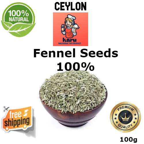 Ceylon Organic Fennel Seeds Foeniculum Vulgare QAI Certified 100% Premium Quali
