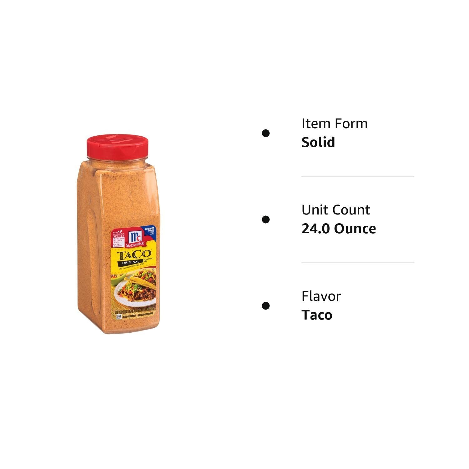 McCormick Original Taco Seasoning Mix, 24 Ounce (1 Pound Pack)