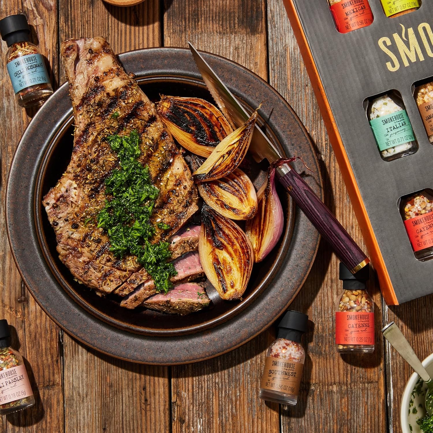 Smokehouse by Thoughtfully Ultimate Grilling Spice Set, Grill Seasoning Gift Set