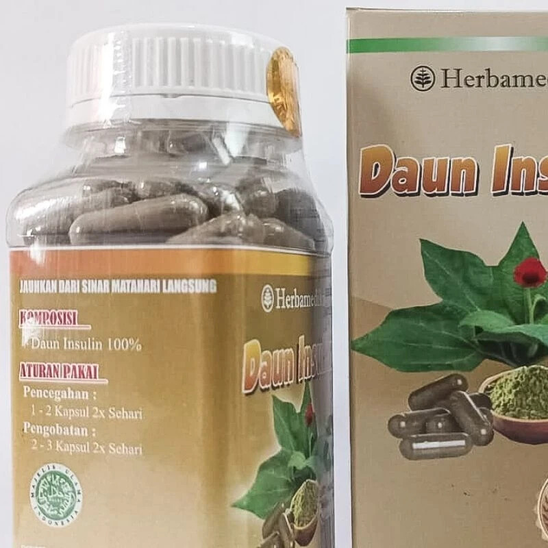 DAUN INSULIN Powder Caps Natural Organic Herb Spices Fresh Pure Hygienic Premium
