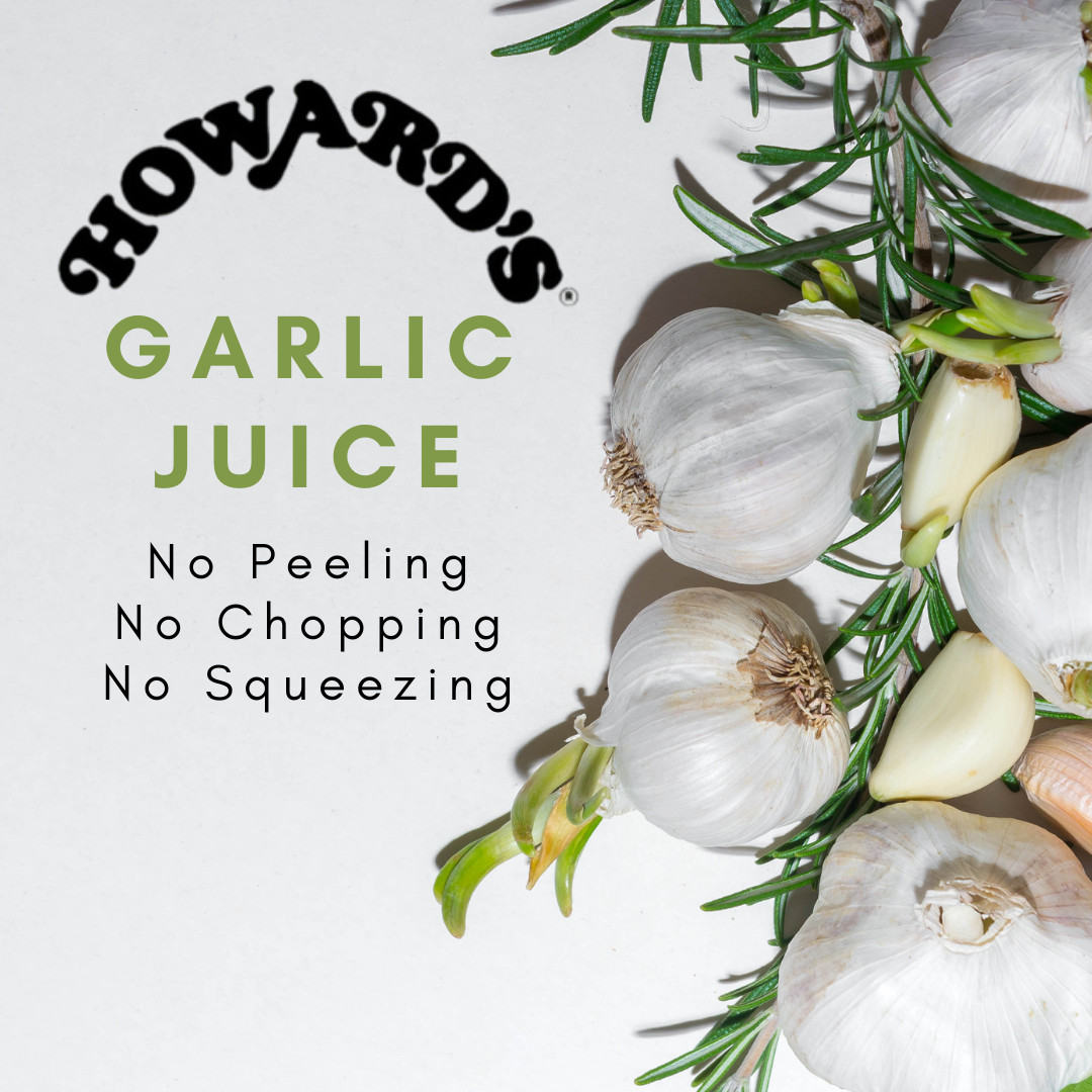 One 5 Oz Bottle of Howard’s Garlic Juice 2 tsp = 1 garlic clove | GLUTEN FREE