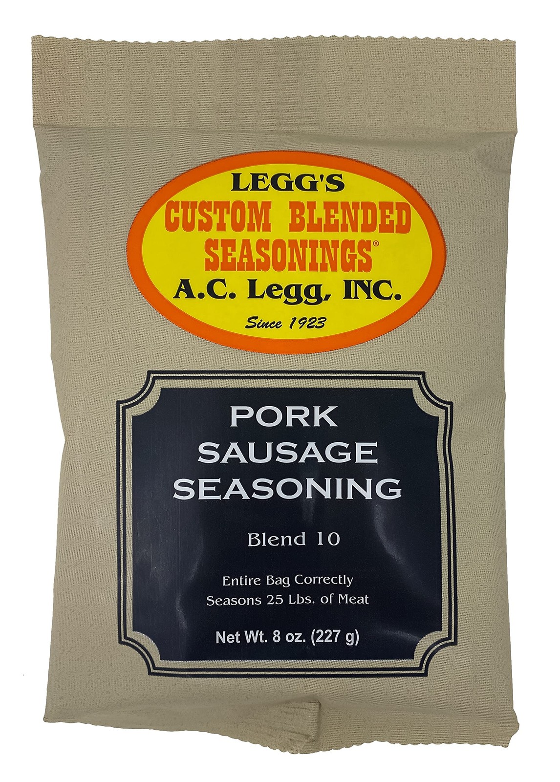 AC Legg Inc Custom Blended Seasonings – Blend 10 Sausage 8 Ounce (Pack of 24)