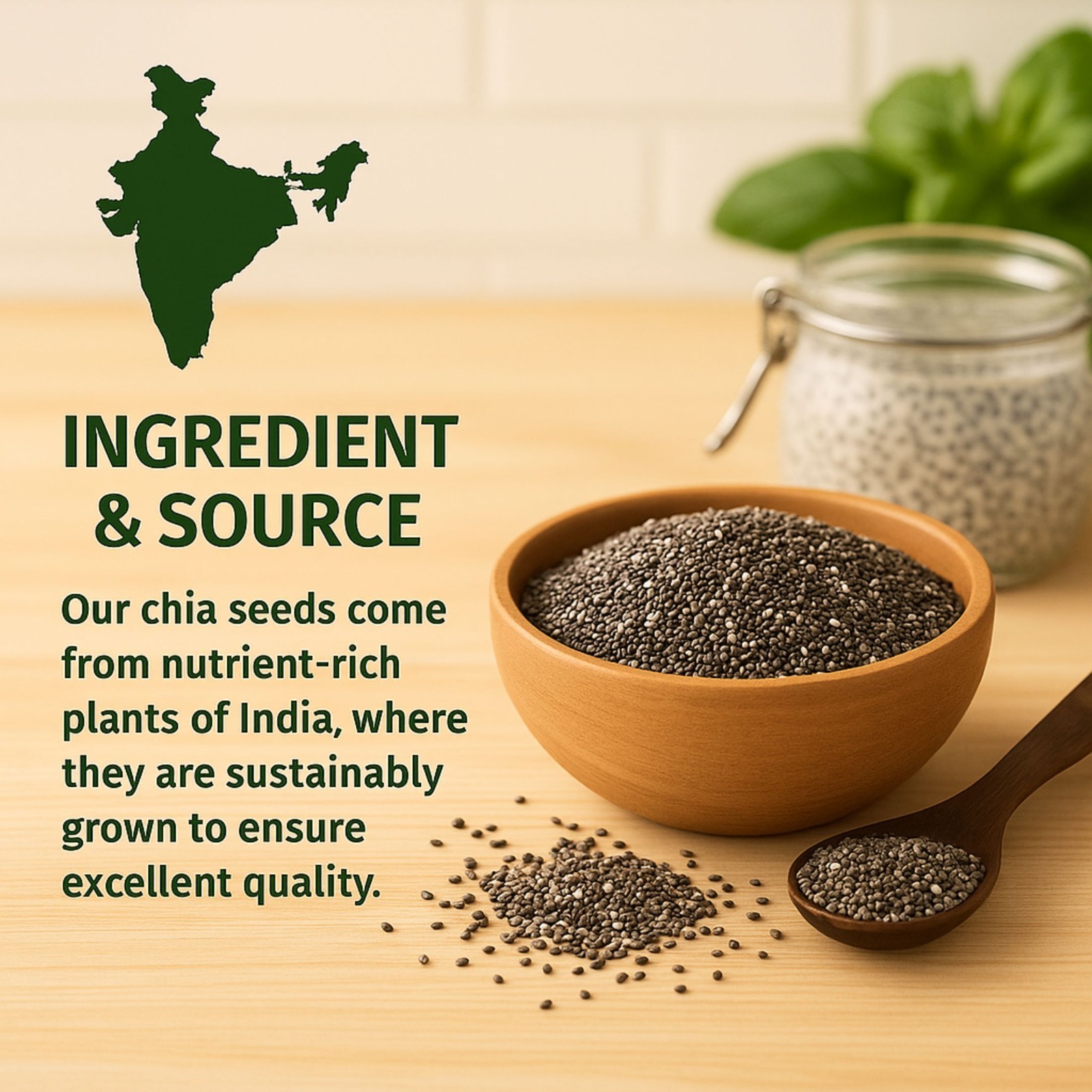 Pure Chia Seeds – 100% Non-GMO Superfood for Health & Nutrition – 5 LBS