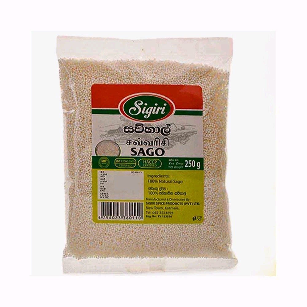 Premium Ceylon Sago Pearls 250g (8.82 oz) | Natural Organic Gluten-Free Cereal