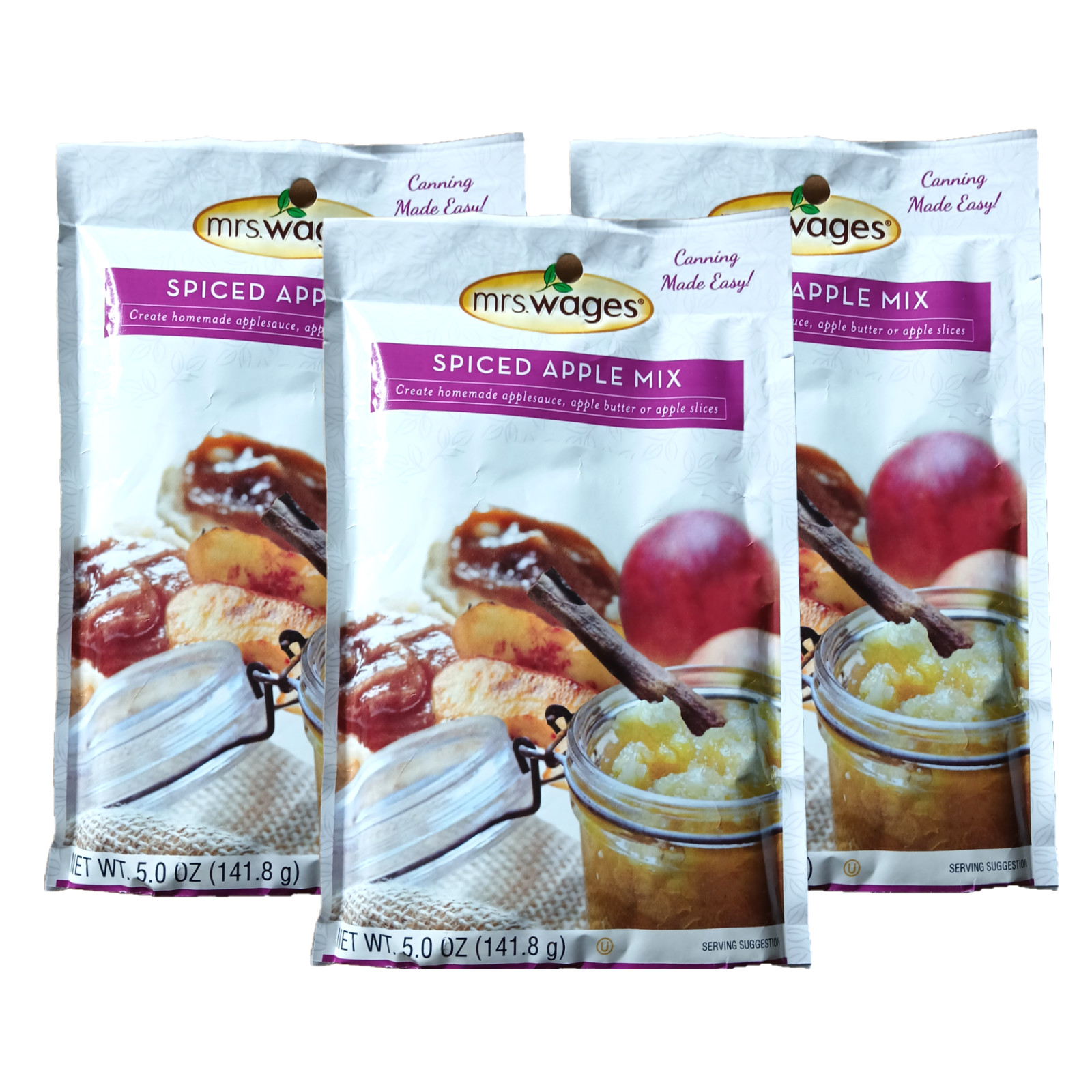 Mrs. Wages Spiced Applesauce Mix Homemade Spiced Cider Seasoning Canning 3 Pack