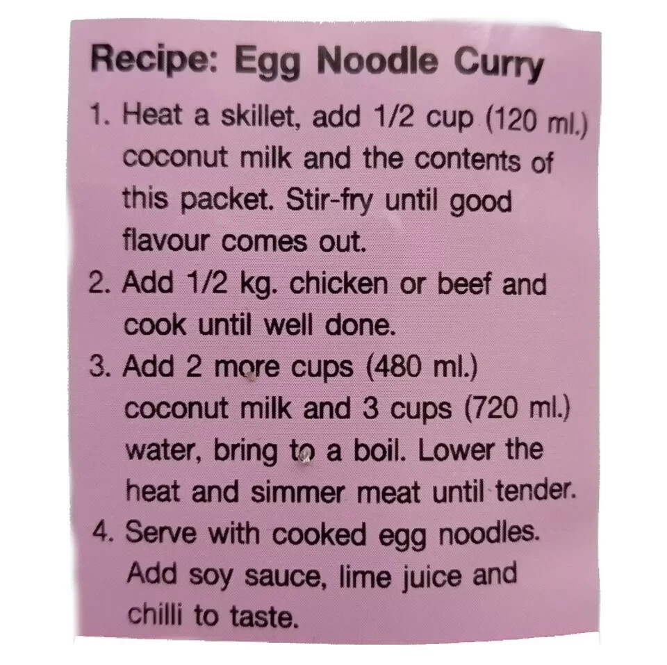 12x Lobo KHAO SOI Seasoning Mix – Northern Thai Curry Noodle 50 g. (1.76 oz)