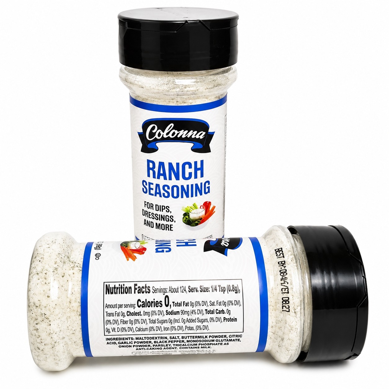 Colonna Ranch Seasoning 2 Pack 3.5 oz Ranch Dip Mix Popcorn Wings Potatoes