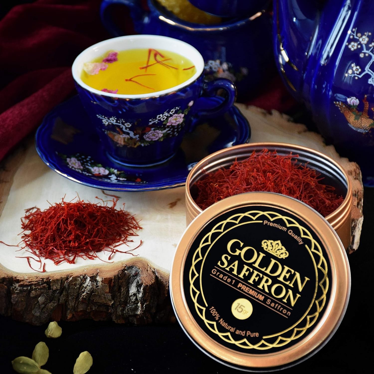 Gourmet Saffron Threads – 15g Grade A Super Negin, Perfect for Culinary Arts