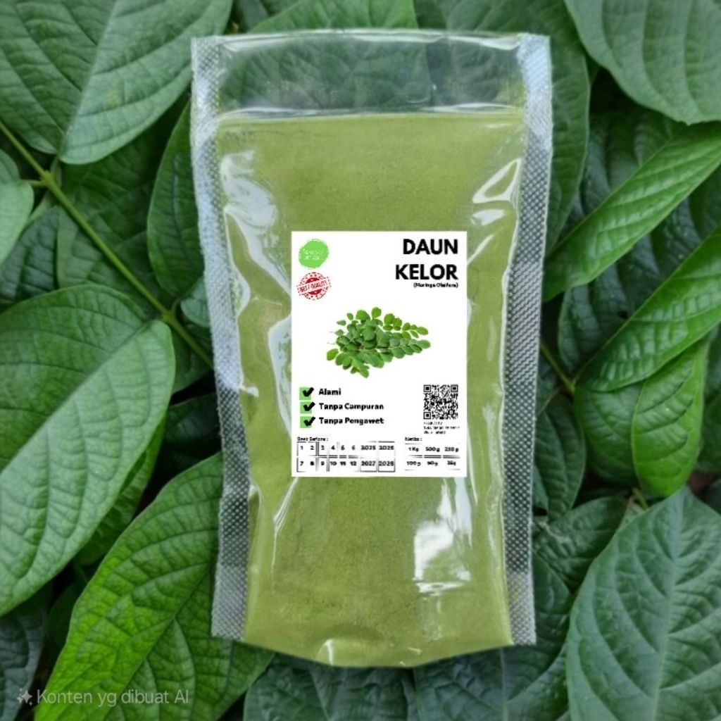 Moringa Leaf Powder 50g Fine Herbal Powder for Tea, aroma ritual, refill habit