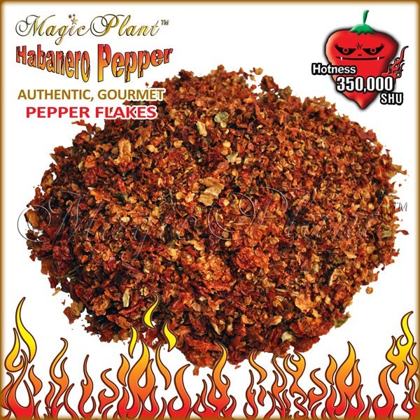 SMOKED Red Habanero Pepper Flakes 1kg / 2.2LB | SMOKED Habanero Chili Crushed