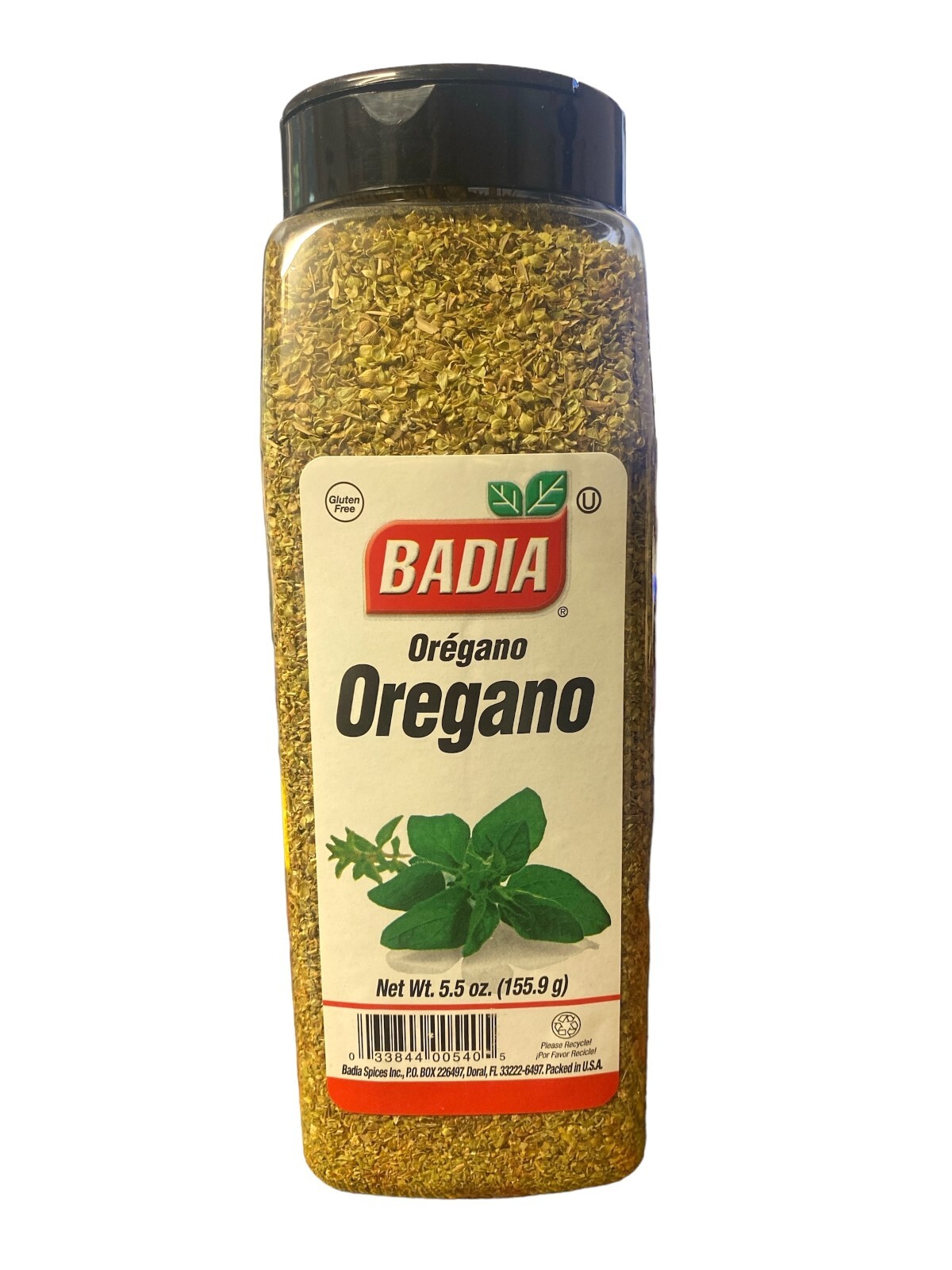 Badia Oregano, 5.5 oz (Pack of 1) | Premium Dried Oregano Leaves for Cooking