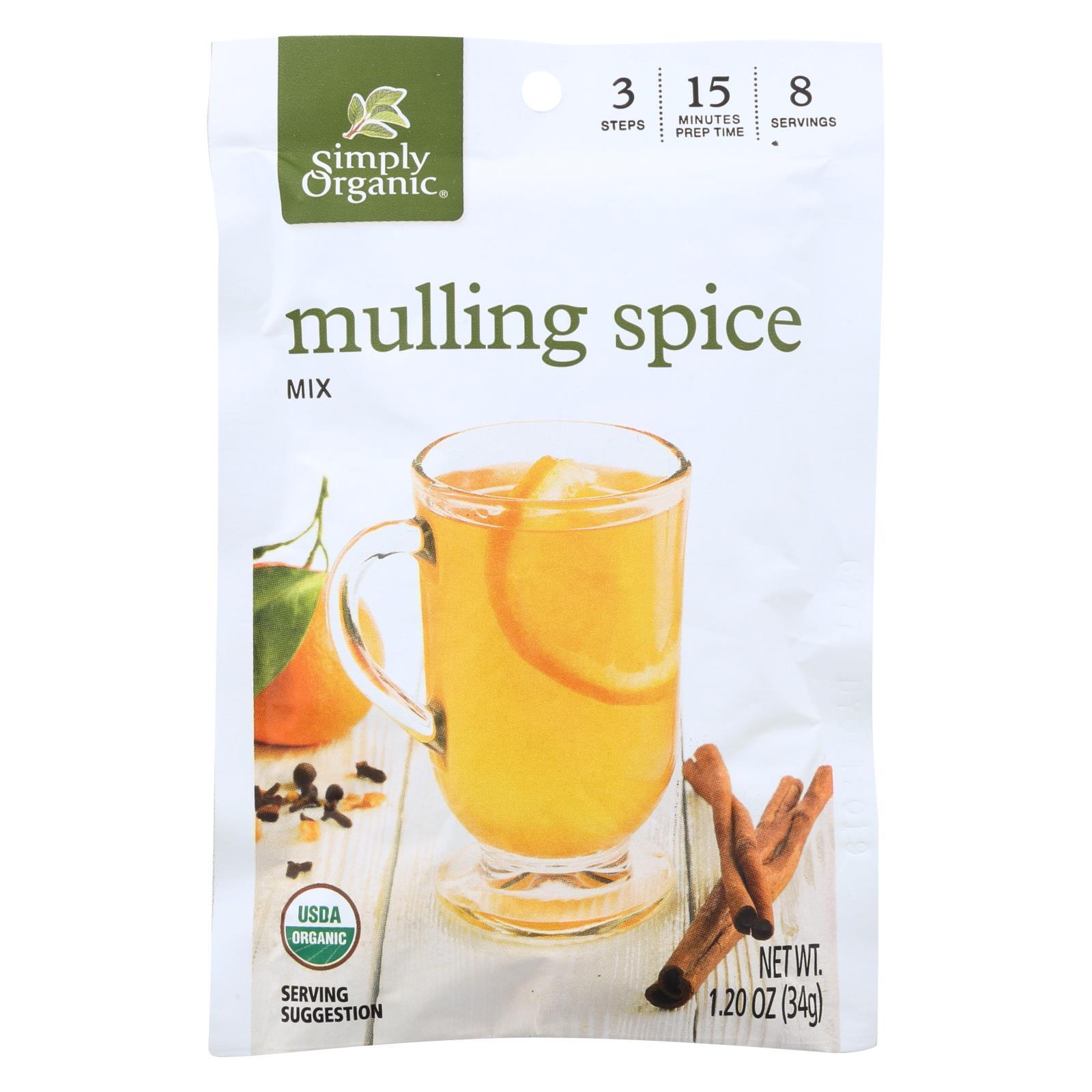 Simply Organic Mulling Spice Mix, Organic, Gluten Free, Vegan, 1.2 oz
