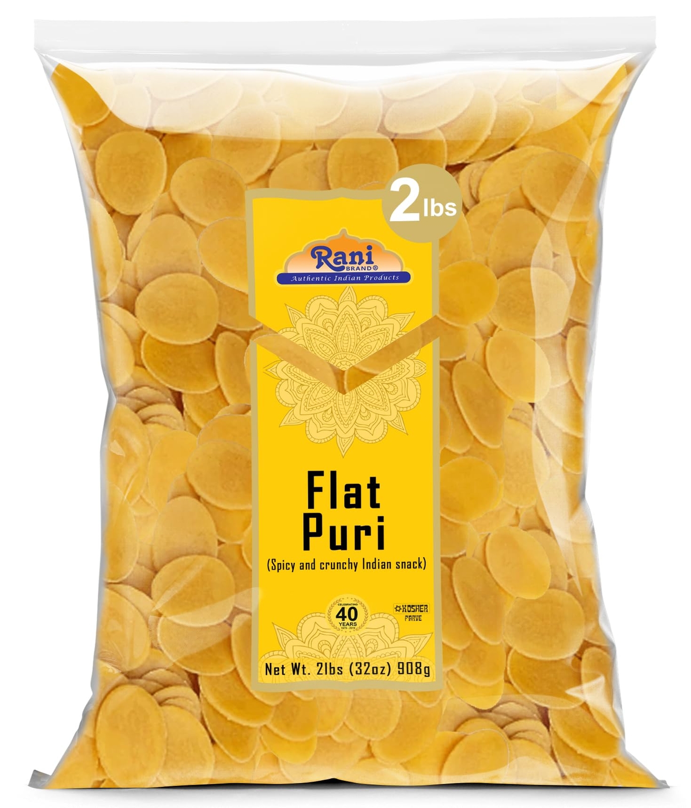 Rani Pani Puri Coins 32oz (2lbs) 907g, Bulk Pack 330-335 Coins