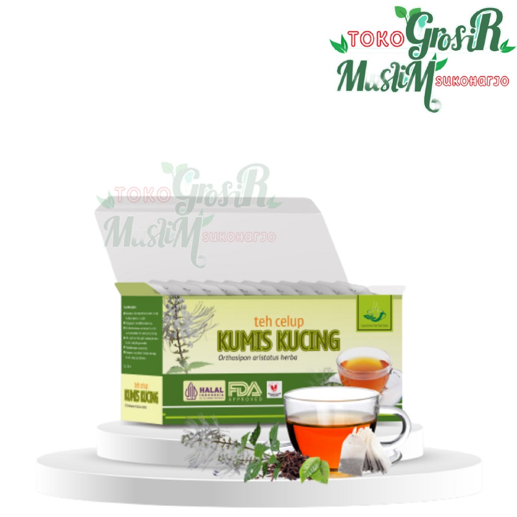Kumis Kucing Herbal Tea Bags 20ct 40g Tazakka Orthosiphon Indonesian Herbal