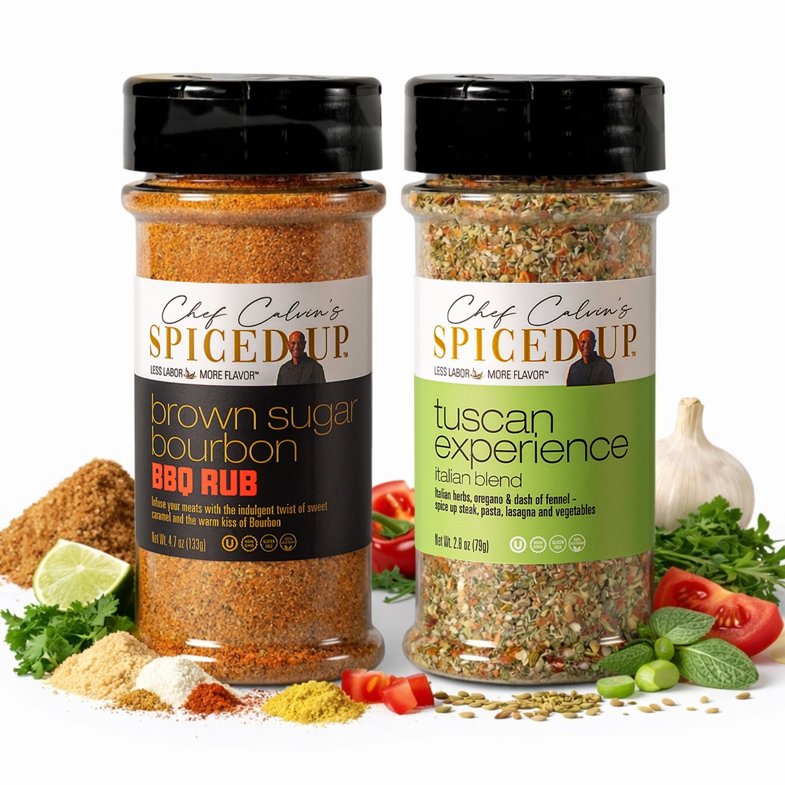 2 Pack BBQ Spices & Seasoning Set for Grilling & Roasting Pork, Chicken & Beef
