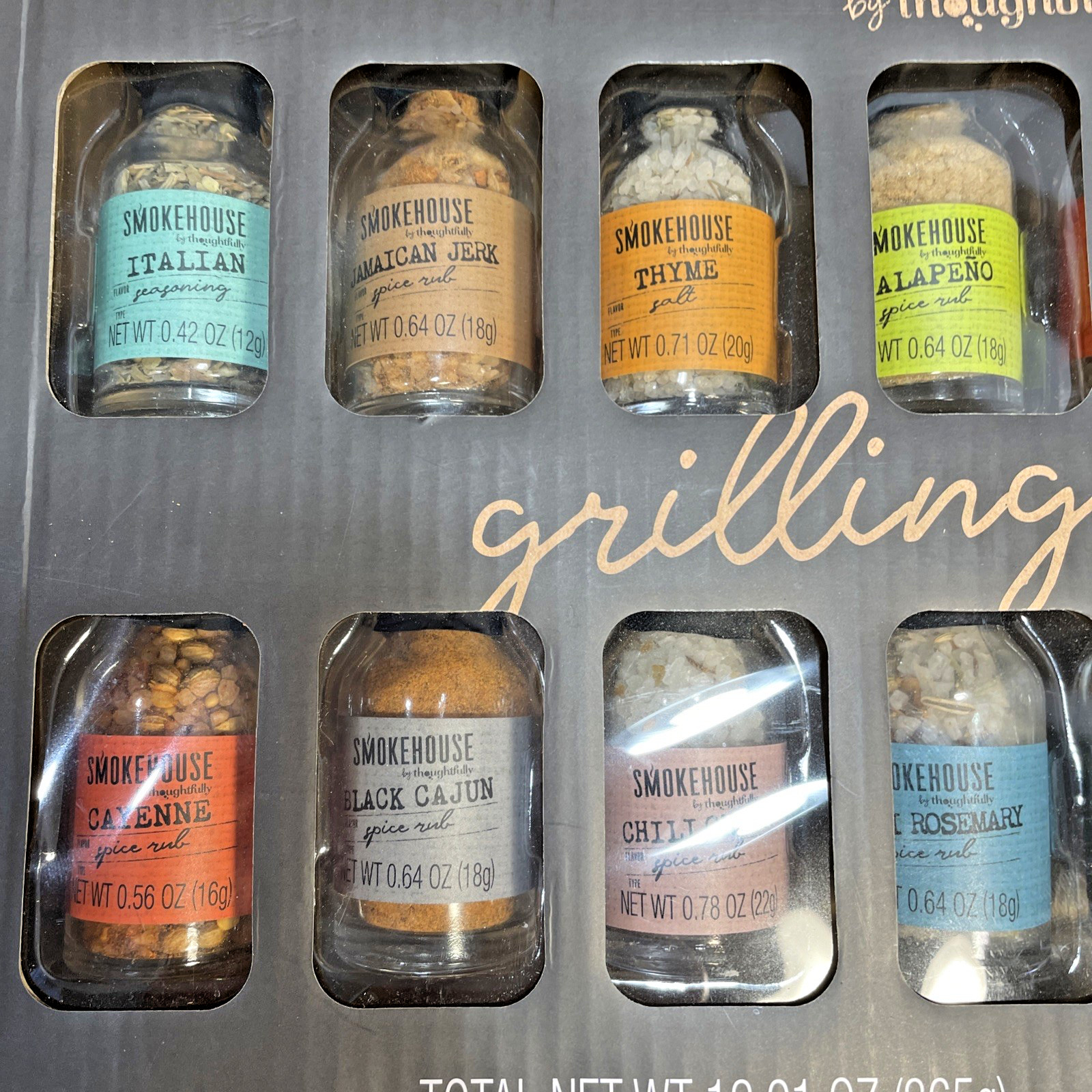 Smokehouse Grilling Spices Gift Set 20 Mini Jars Boxed Gourmet Rubs