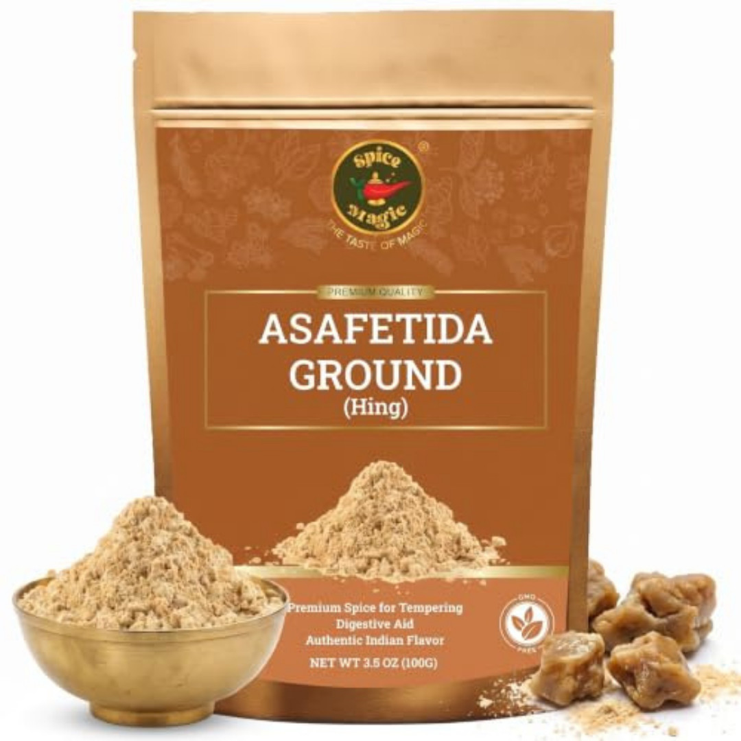 Spice Magic Asafetida Ground (Hing) ~ 100% Pure, Aromatic & Natural I Non-Gmo I