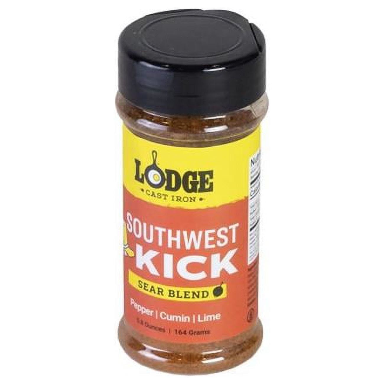 Lodge 8088777 Southwest Kick Sear Blend BBQ Seasoning – 5.8 oz