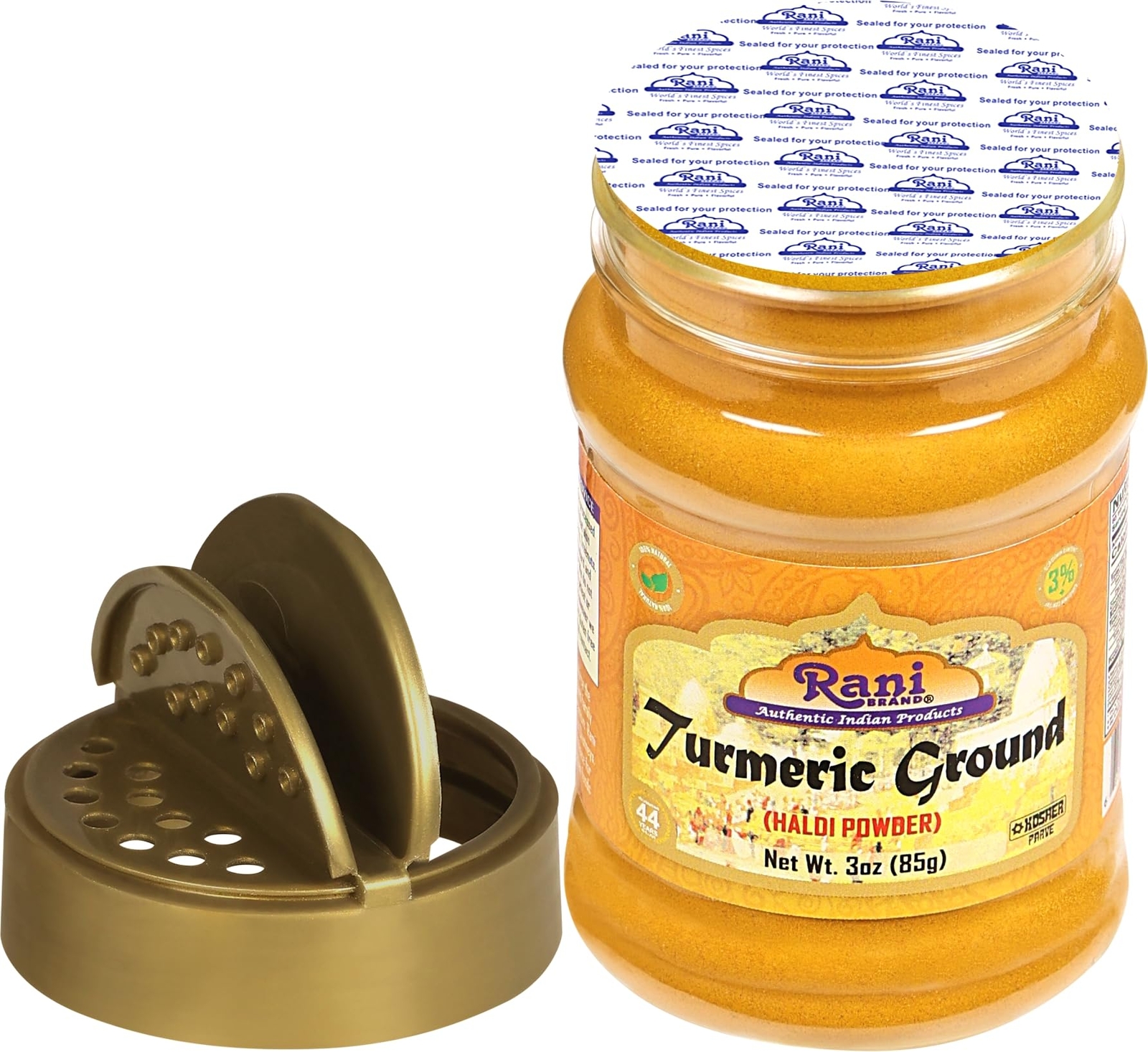 Rani Turmeric (Haldi) Root Powder Spice, (High Curcumin Content) 3oz (85g)