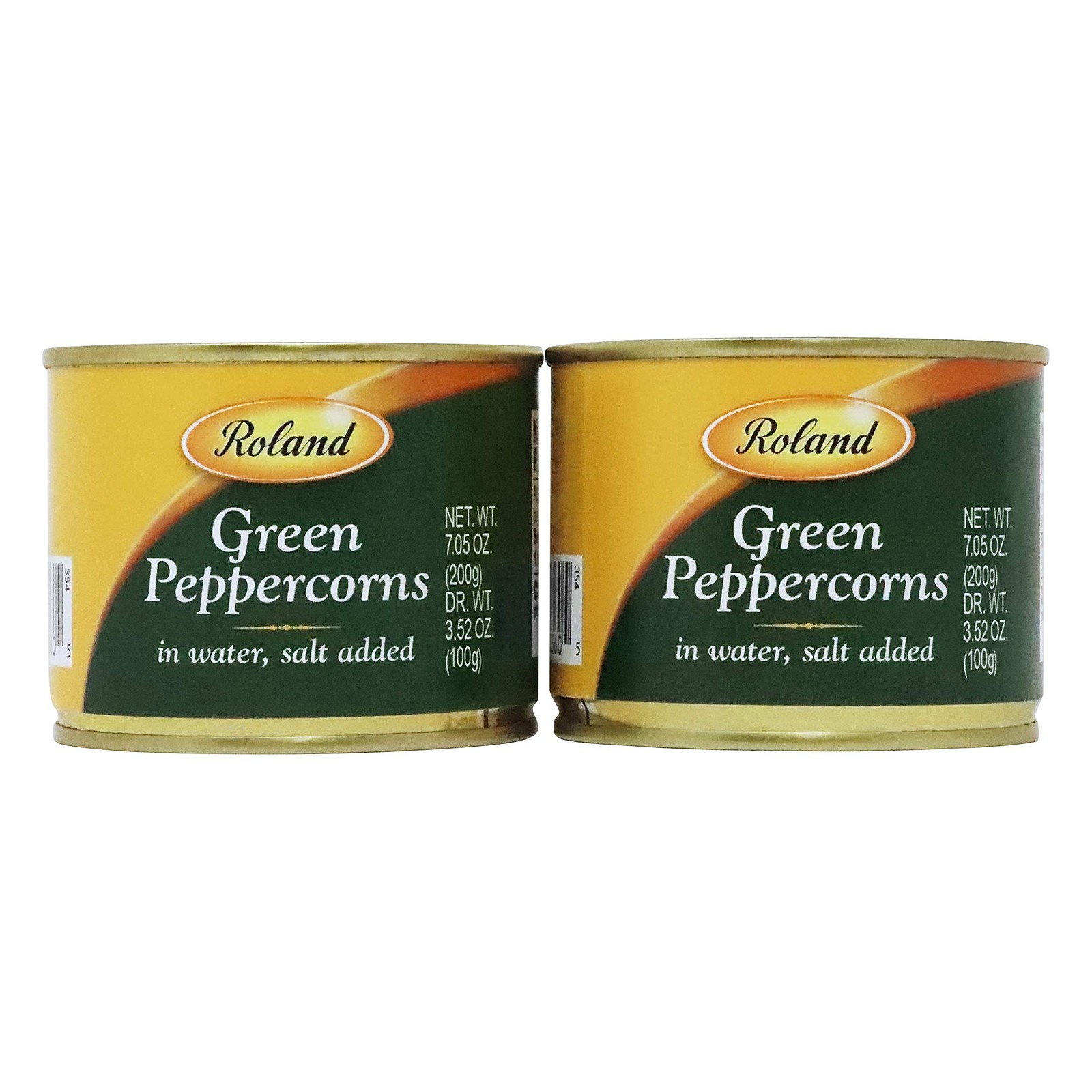 Green Peppercorns in Brine by Roland (3.5 ounce) 2 Pack 3.5 Ounce (Pack of 2)