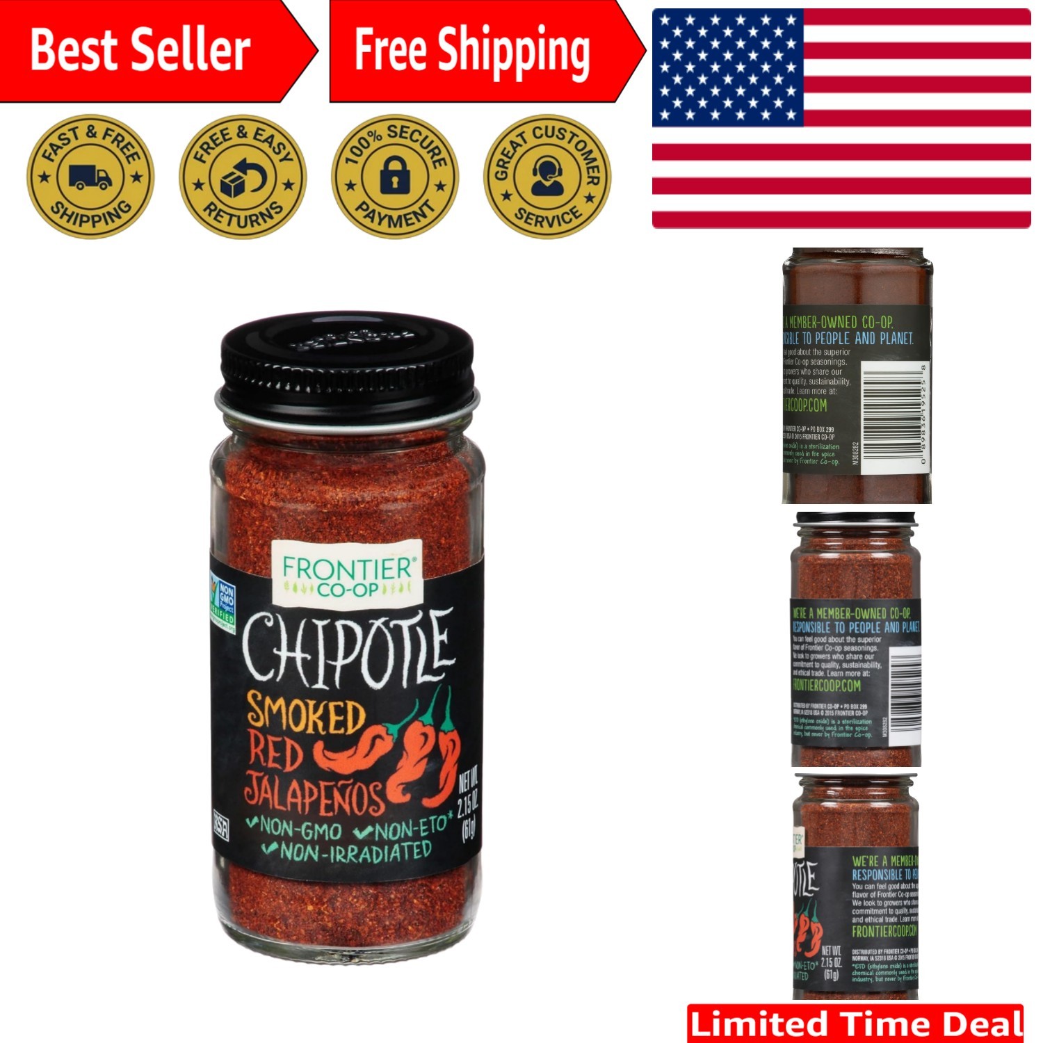 Flavorful Ground Chipotle Pepper Seasoning – 2.15 Ounces, -Friendly