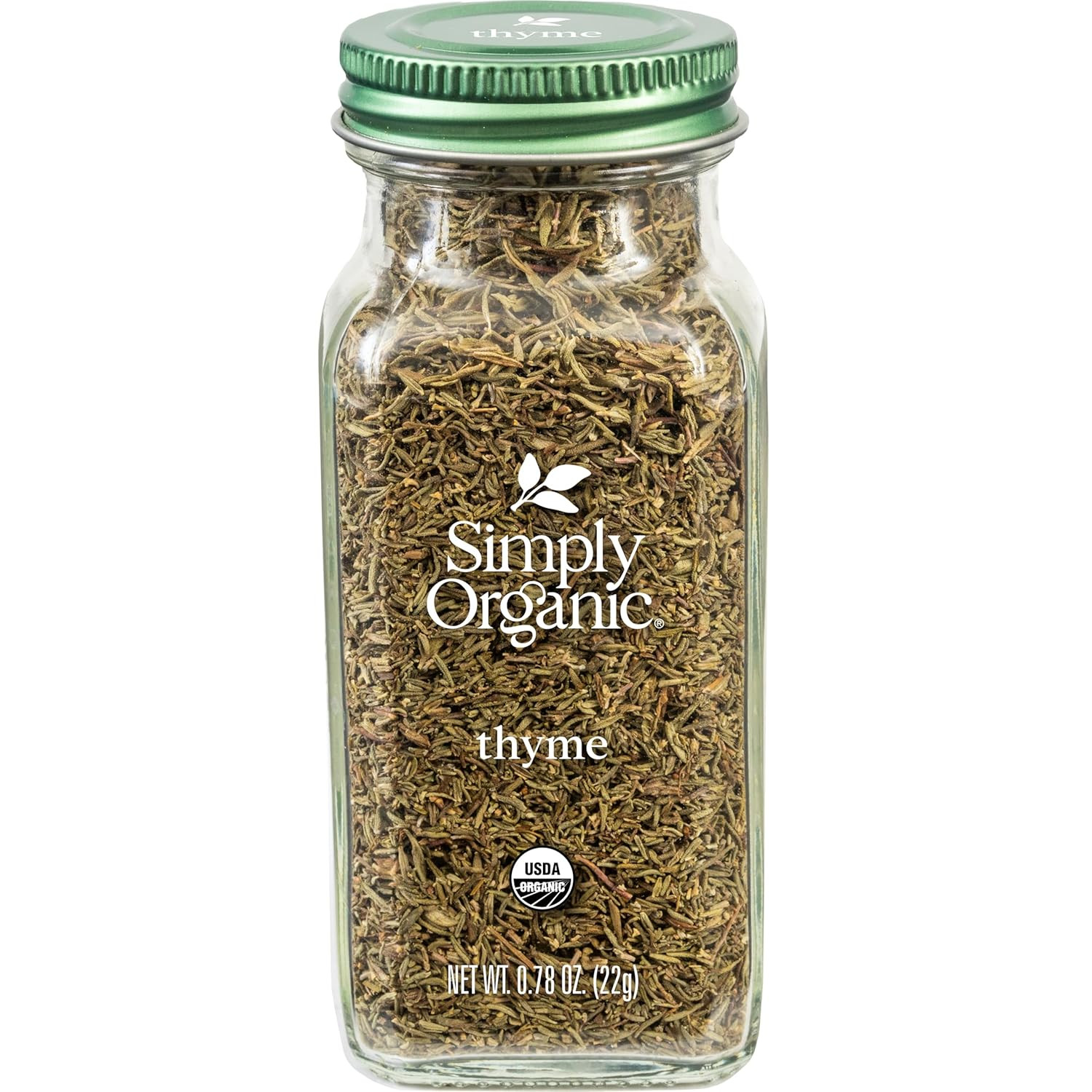 Whole Thyme Leaf, 0.78 Ounce Jar, Woodsy, Herbaceous, Plesantly Aromatic Thyme,