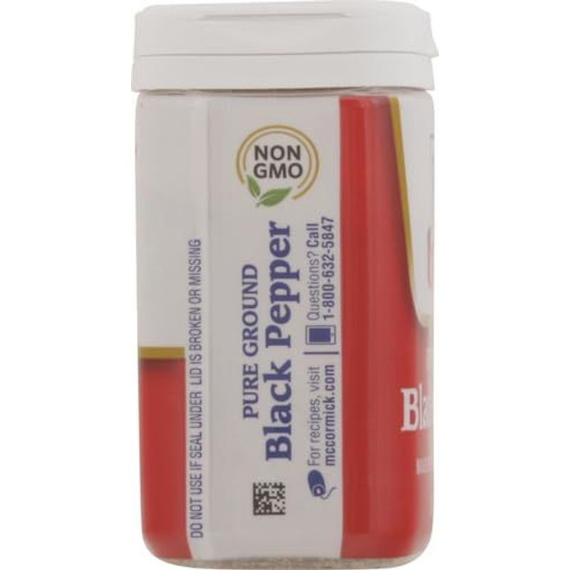 McCormick Pure Ground Black Pepper, 3 oz 3 Ounce (Pack of 1)