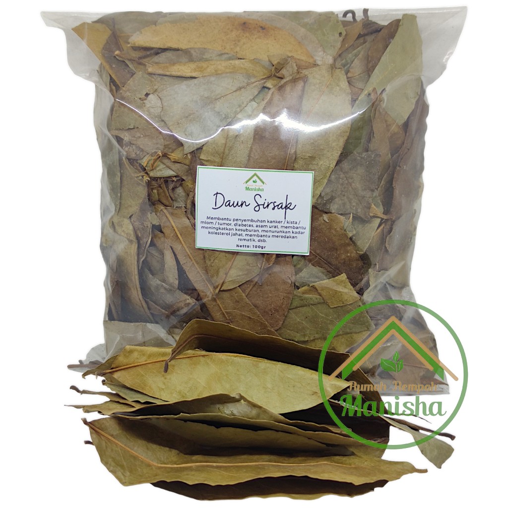 Dried Soursop Leaves 100g Indonesian Botanical Leaf Pack
