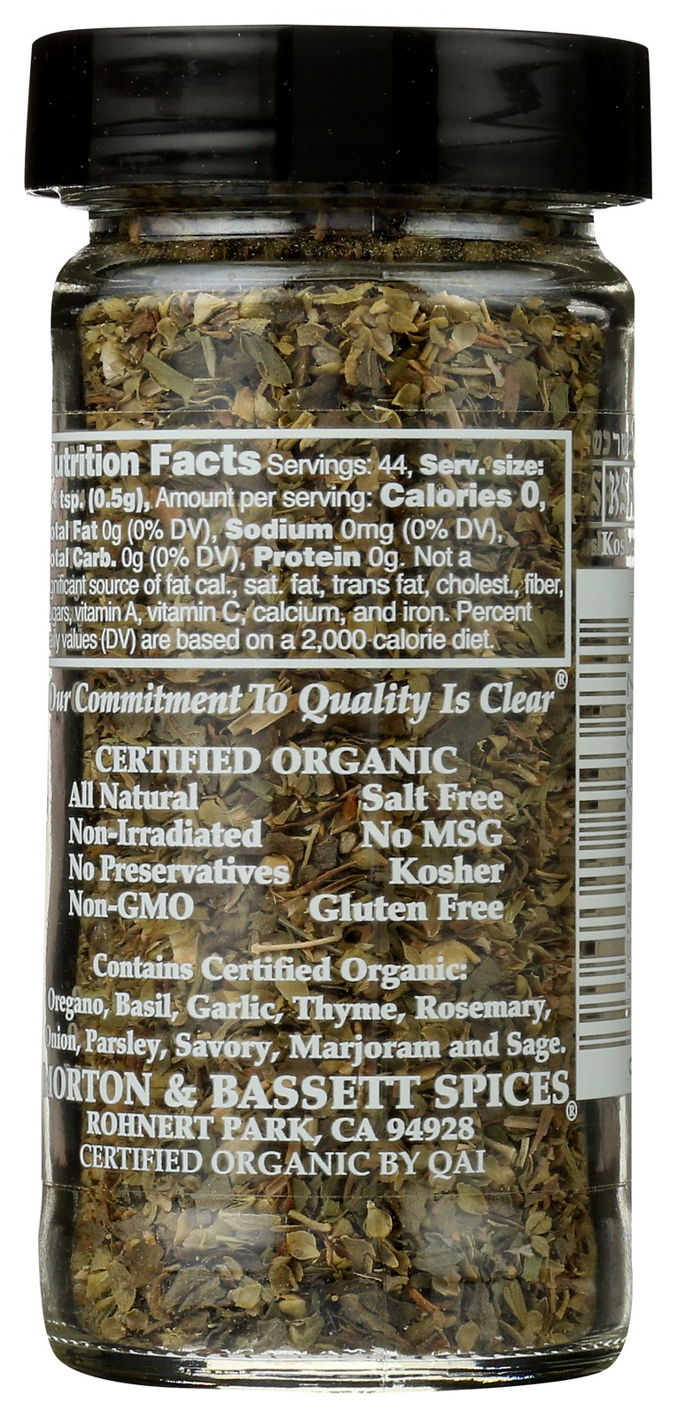 Organic Italian Herb Blend Morton & Bassett 0.8 Oz Spice 8 3 Pack