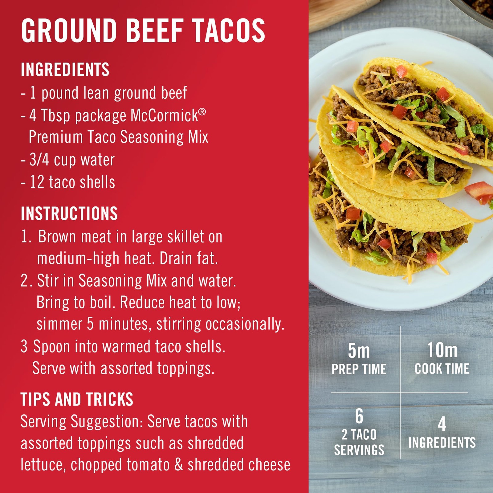 McCormick Taco Seasoning Mix, Premium, No MSG Added, 24 Ounce (Pack of 1)