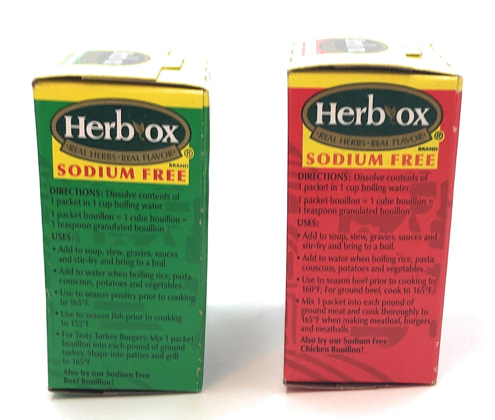Herb-Ox Sodium Free Bouillon Bundle, Beef and Chicken, 16 16 Piece Assortment
