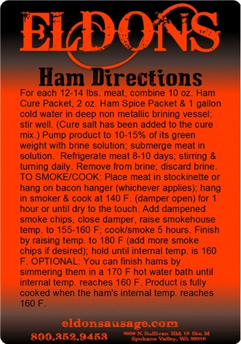 Eldon’s Ham Brine Cure Kit – Cure your own Ham at Home – Cures 20 lbs