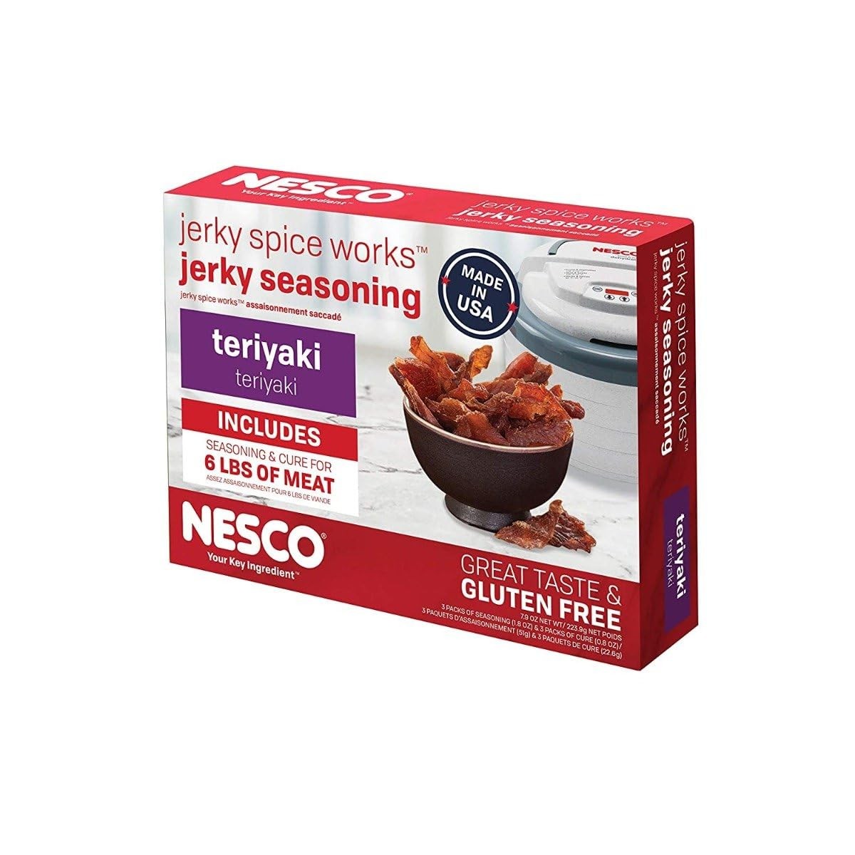 Nesco BJT-6, Jerky Spice Works, Teriyaki Flavor, 7.9 Ounce (Pack of 1), red