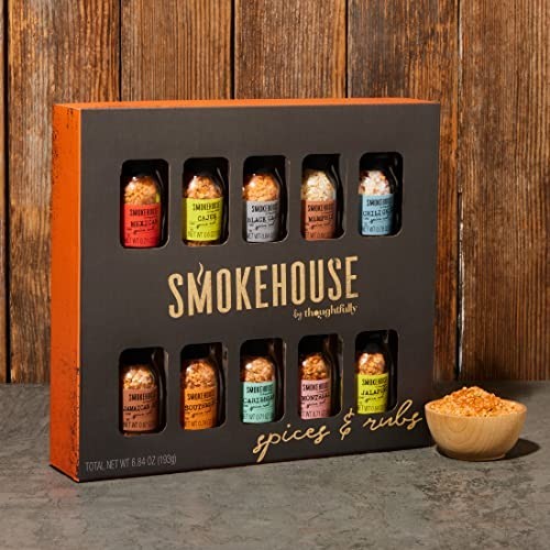 Gourmet Grilling Spice Set – Vegan Seasoning Flavors in Mini Glass Bottles, 10 P