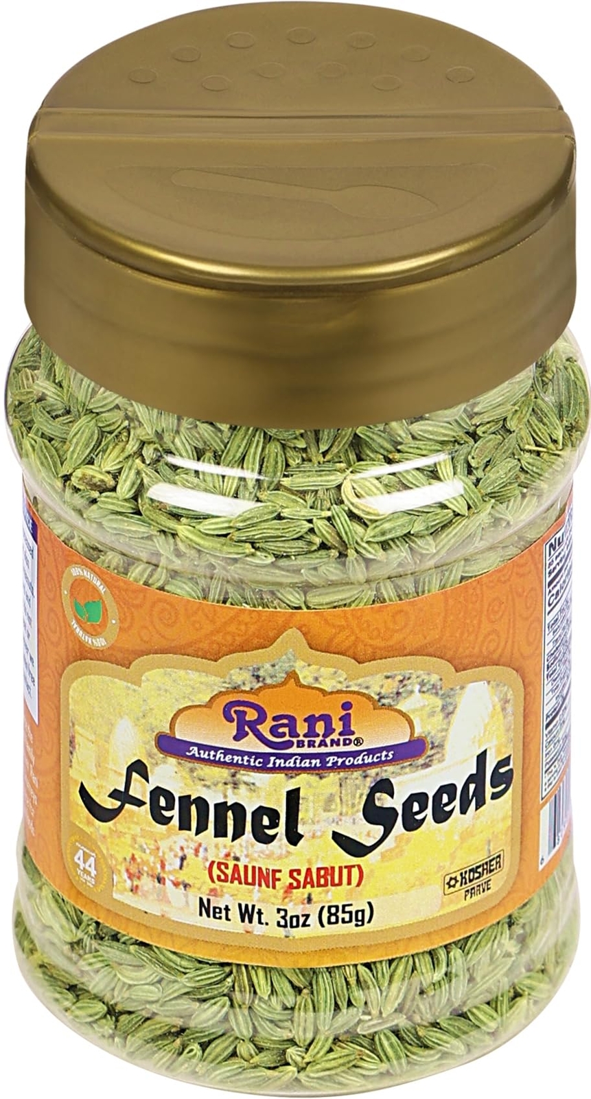 Rani Fennel Seeds (Saunf Sabut) Whole Spice 3oz (85g)