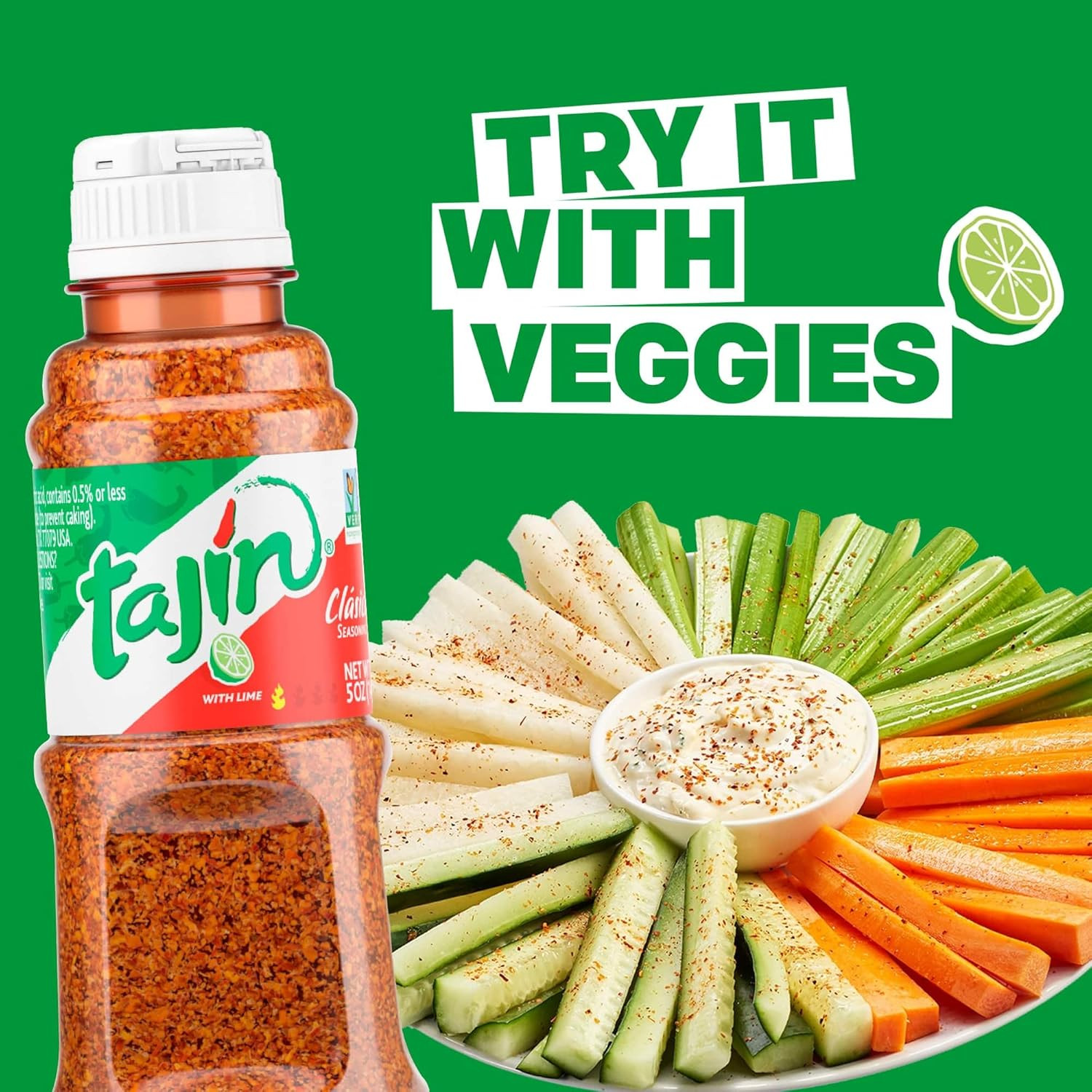 Tajín Clásico Chile Lime Seasoning 5 oz (Pack of 1)
