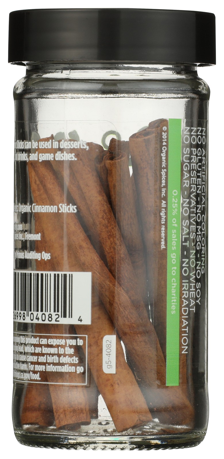 Organic Cinnamon Sticks By Spicely Organics 6 Ct 3 Pack