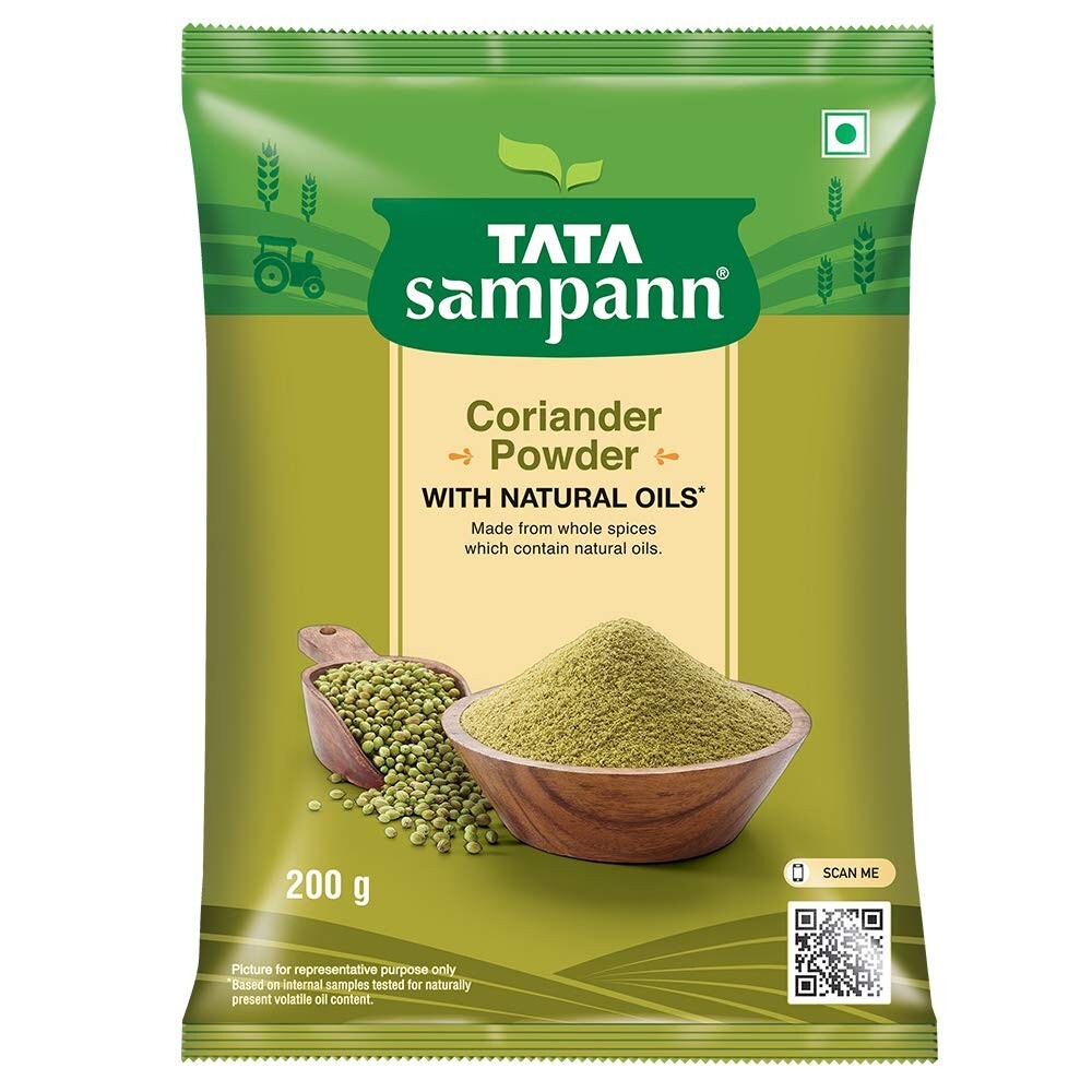Tata Sampann Coriander Dhania Dhaniya Masala with Natural Oils 200 g, Free Ship