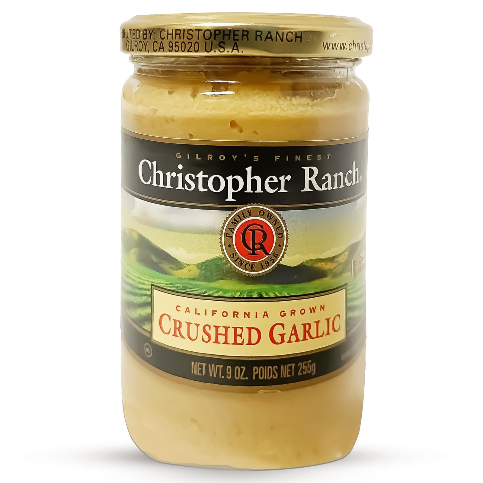 Christopher Ranch Crushed Garlic in Olive Oil | Heirloom 9 Ounce (Pack of 1)